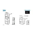 BEKO - Micro-onde Solo Encastrable 20l 800w Noir - BMOB20202B - vignette