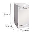 BOSCH - Lave-vaisselle 45cm 10 Couverts 46db Blanc - SPS2HKW55E - vignette
