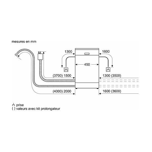 BOSCH - Lave-vaisselle 45cm 10 Couverts 46db Blanc - SPS2HKW55E - large