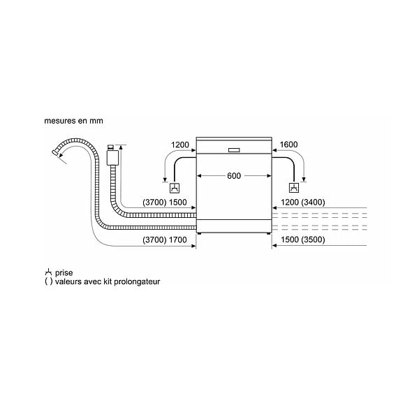 SIEMENS - Lave-vaisselle 60cm 14 Couverts 42db Tout Intégrable - SX75EX23CE - large