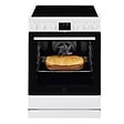 ELECTROLUX - Cuisinière Vitrocéramique 73l 4 Feux Blanc - LKR64890BW - vignette