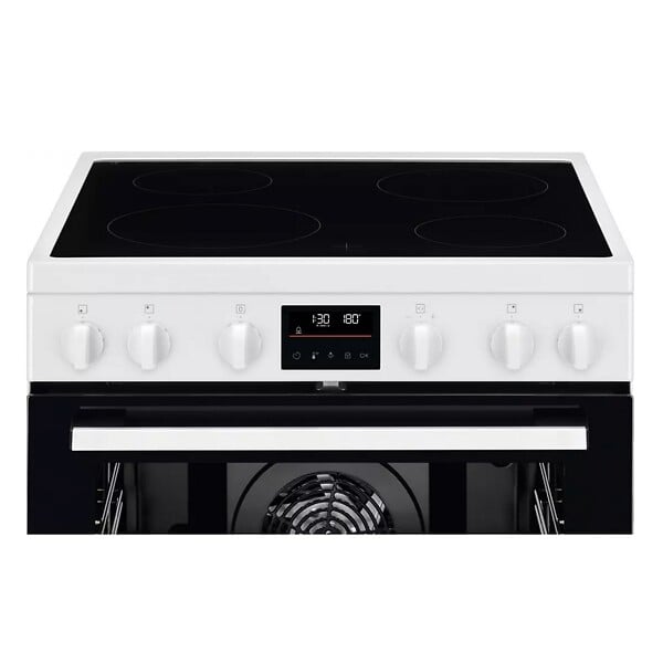 ELECTROLUX - Cuisinière Vitrocéramique 73l 4 Feux Blanc - LKR64890BW - large