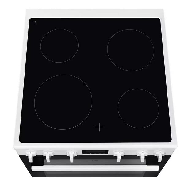 ELECTROLUX - Cuisinière Vitrocéramique 73l 4 Feux Blanc - LKR64890BW - large