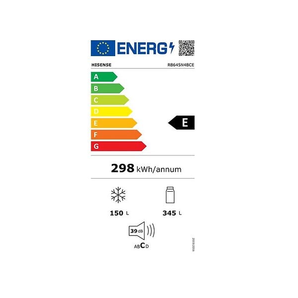 HISENSE - Réfrigérateur Combiné 70cm 495l Nofrost - RB645N4BCE - large