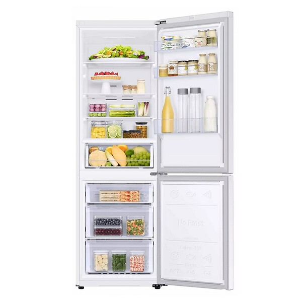 SAMSUNG - Réfrigérateur Combiné 60cm 344l Ventilé Blanc - RB34C600DWW - large