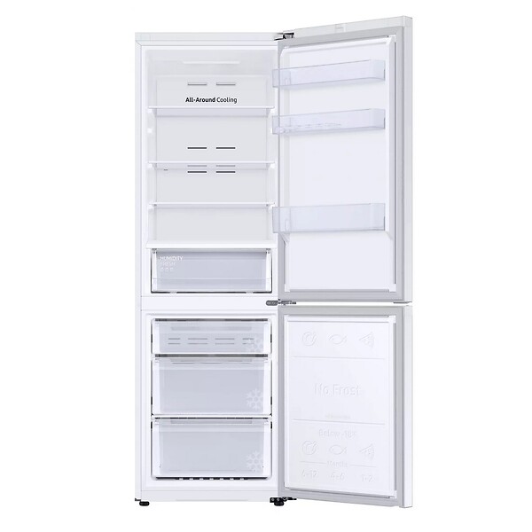 SAMSUNG - Réfrigérateur Combiné 60cm 344l Ventilé Blanc - RB34C600DWW - large