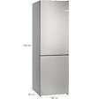 BOSCH - Réfrigérateur Combiné 60cm 321l Nofrost Inox - KGN362I1F - vignette