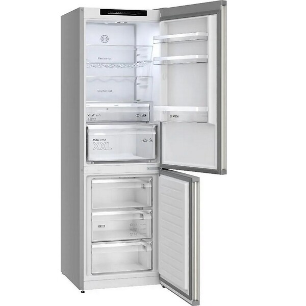 BOSCH - Réfrigérateur Combiné 60cm 321l Nofrost Inox - KGN362I1F - large
