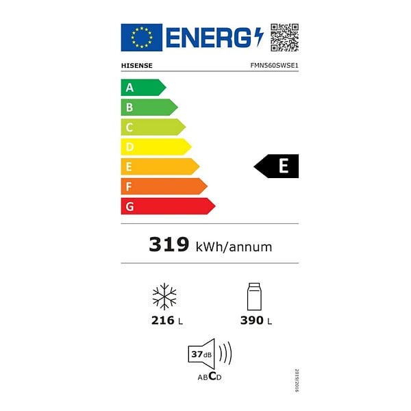 HISENSE - Réfrigérateur Américain 96.8cm 606l Nofrost - FMN560SWSE1 - large