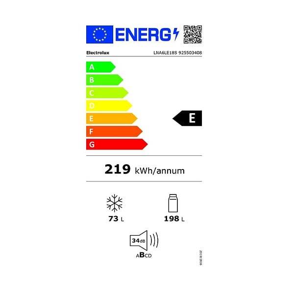 ELECTROLUX - Réfrigérateur Combiné Intégrable  271l Statique - LNA6LE18S - large