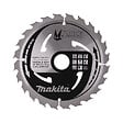 MAKITA - Lame de scie circulaire, MAKITA  B-32041  M-Force T.C.T, 190 x 30 mm, 24 dents, pour bois - vignette