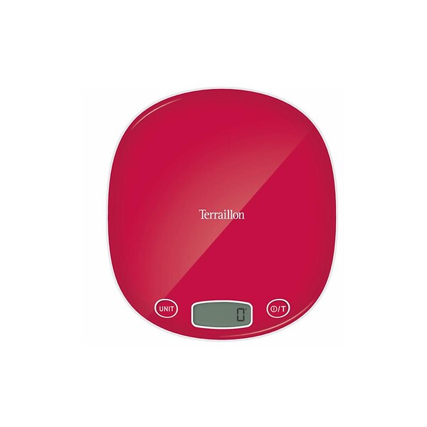 TERRAILLON - Balance De Cuisine électronique 5kg-1g Framboise - MACARON FRAMBOISE - large