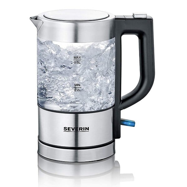 SEVERIN - Bouilloire Sans Fil 0.5l 1100w Inox Brossé/noir - 3472 - large