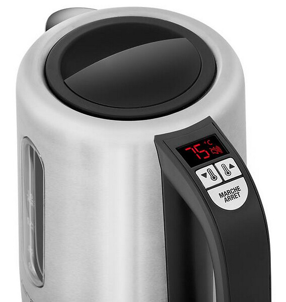 RIVIERA & BAR - Bouilloire Sans Fil 1l 2000w Inox/noir - BBT350 - large