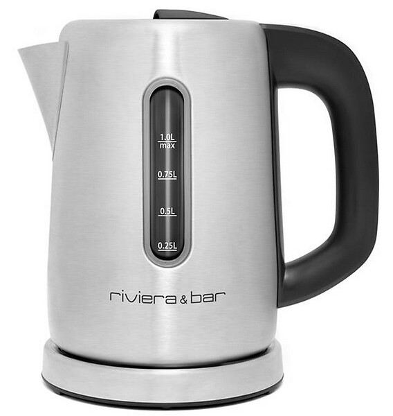 RIVIERA & BAR - Bouilloire Sans Fil 1l 2000w Inox/noir - BBT350 - large