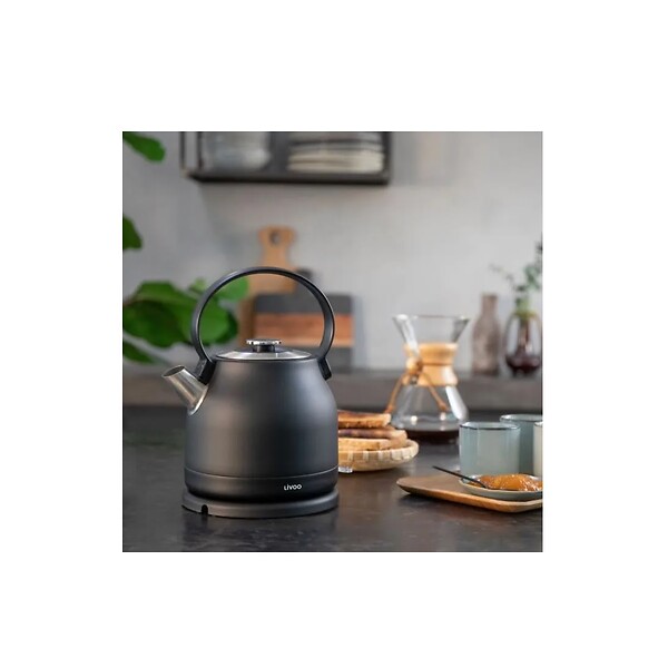 LIVOO - Bouilloire électrique 1.5l 2200w Noir - DOD202N - large