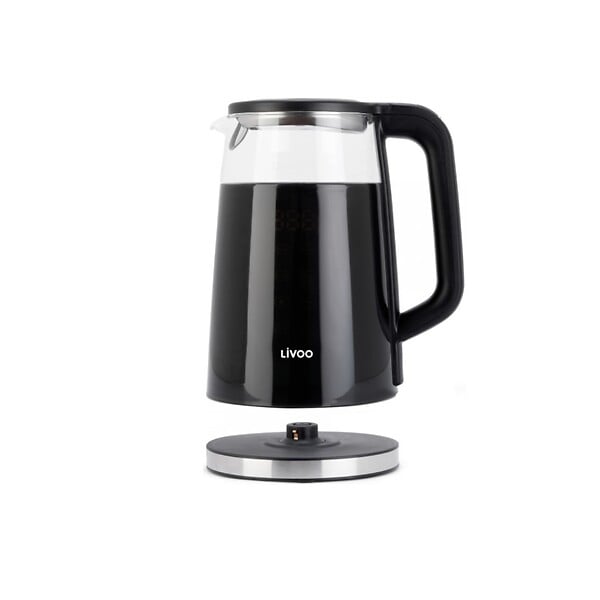 LIVOO - Bouilloire électrique Sans Fil 1,7l 2200w Noir - DOD198 - large