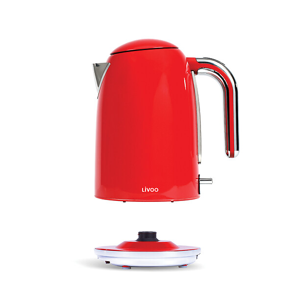 LIVOO - Bouilloire électrique 1.7l 2200w Rouge - DOD180R - large