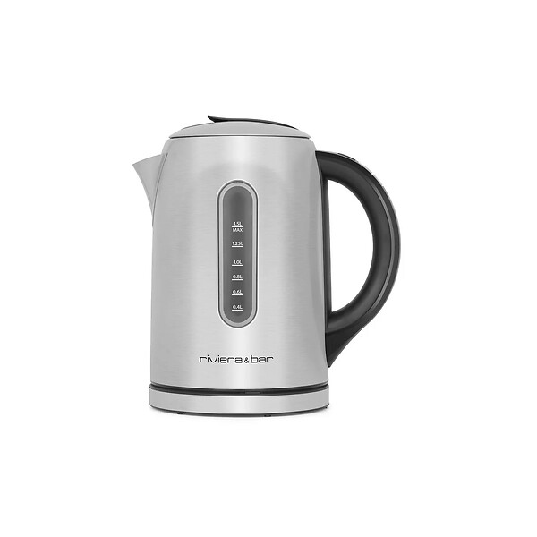 RIVIERA & BAR - Bouilloire Sans Fil 1.5l 2200w Inox/noir - BBT460 - large