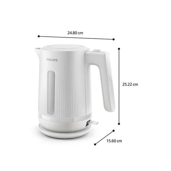 PHILIPS - Bouilloire Sans Fil 1.7l 2200w Blanc - HD9411.00 - large