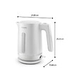 PHILIPS - Bouilloire Sans Fil 1.7l 2200w Blanc - HD9411.00 - vignette
