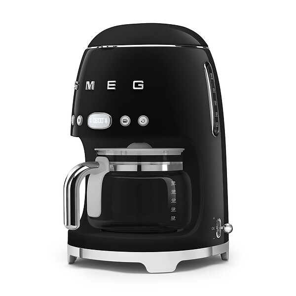 SMEG - Cafetière Filtre Programmable 10 Tasses 1050w Noir - DCF02BLEU - large