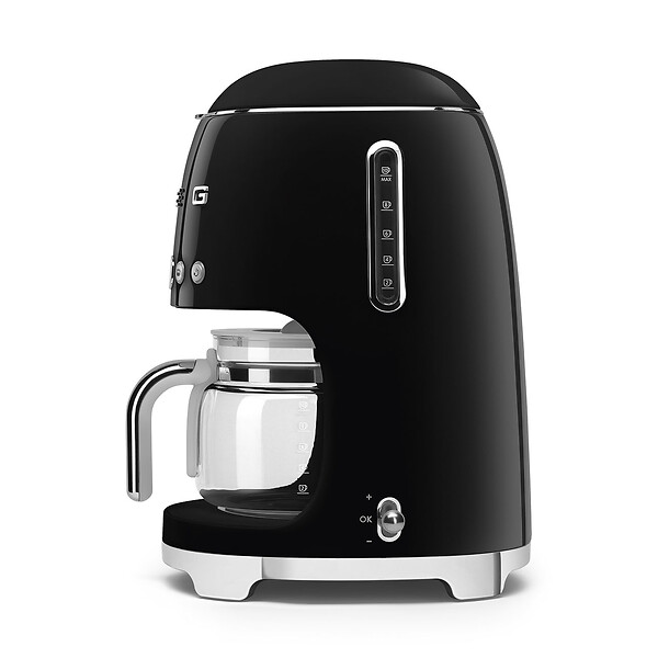 SMEG - Cafetière Filtre Programmable 10 Tasses 1050w Noir - DCF02BLEU - large