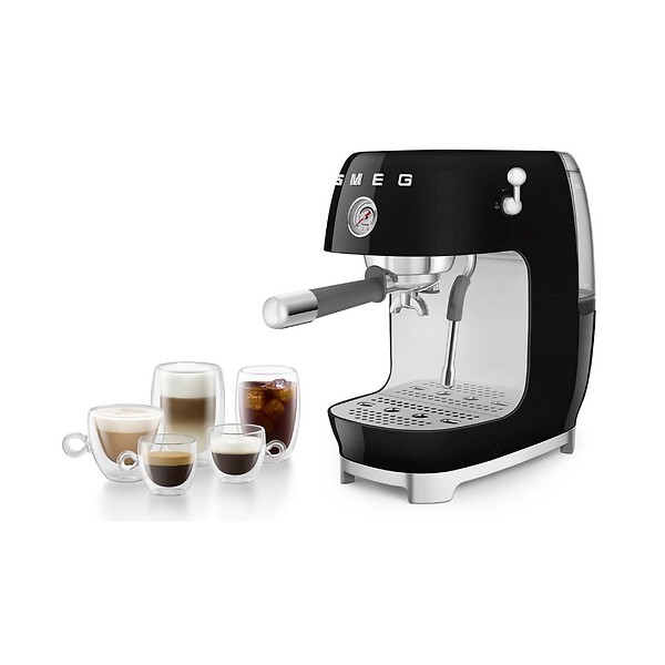 SMEG - Machine à Expresso 15 Bars Noir - ECF03BLEU - large