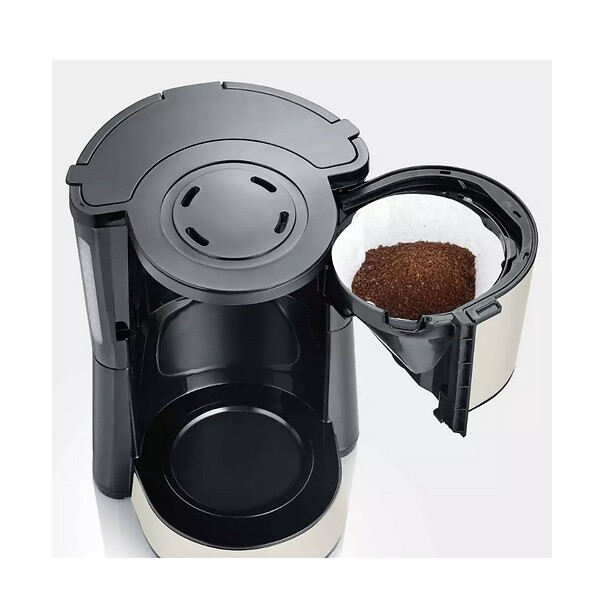 SEVERIN - Cafetière 10 Tasses 1000w  Inox Laqué Beige - KA9575 - large