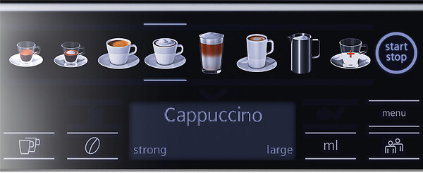 SIEMENS - Robot Café 19 Bars Gris/noir - TE655203RW - large