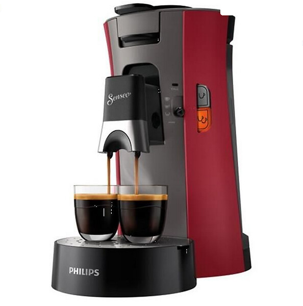 PHILIPS - Cafetière à Dosettes 1bar 1450w Rouge - CSA240.91 - large
