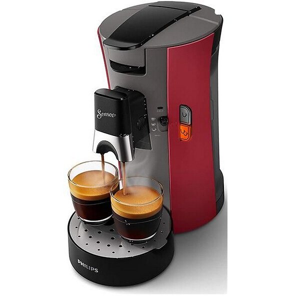 PHILIPS - Cafetière à Dosettes 1bar 1450w Rouge - CSA240.91 - large