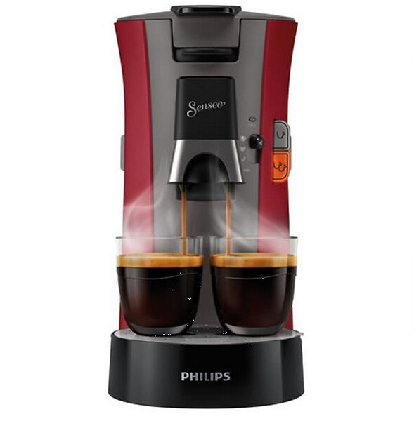 PHILIPS - Cafetière à Dosettes 1bar 1450w Rouge - CSA240.91 - large