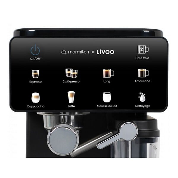 LIVOO - Machine à Expresso 20 Bars Noir - DOD222CO - large