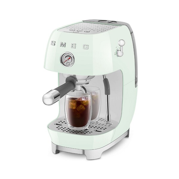 SMEG - Machine à Expresso 15 Bars Vert D'eau - ECF03PGEU - large
