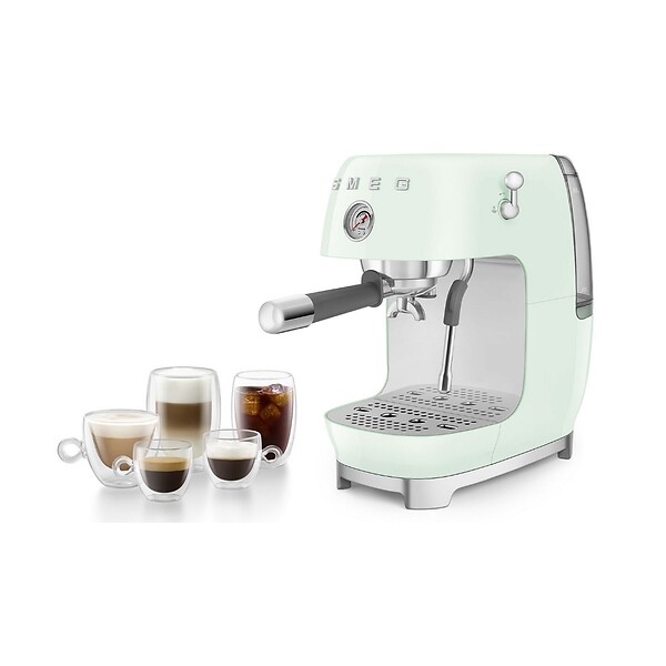 SMEG - Machine à Expresso 15 Bars Vert D'eau - ECF03PGEU - large
