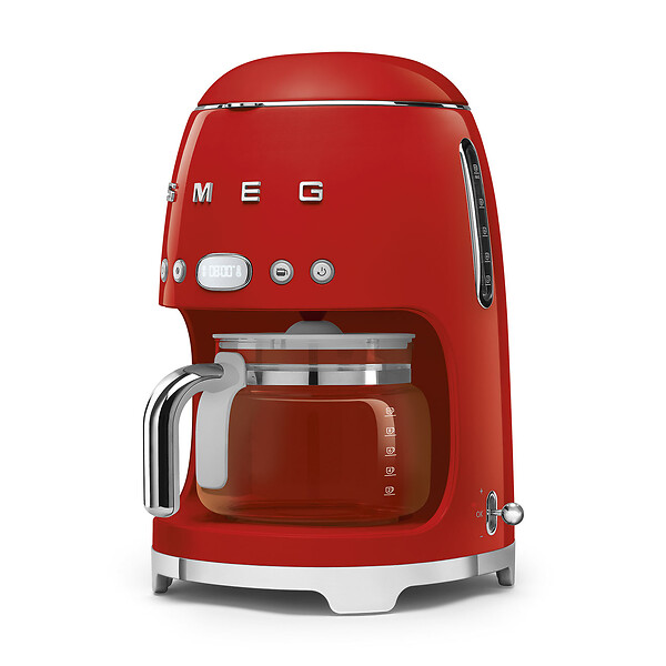 SMEG - Cafetière Filtre Programmable 10 Tasses 1050w Rouge - DCF02RDEU - large