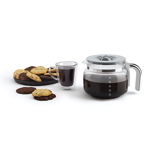 SMEG - Cafetière Programmable 10 Tasses 1050w Inox Brossé - DCF02SSEU - large