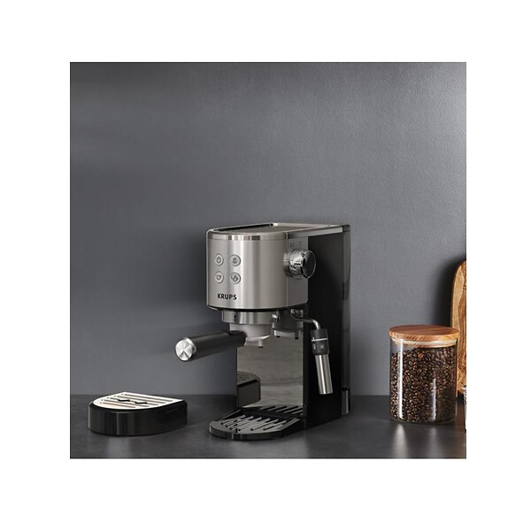 KRUPS - Machine à Expresso 15 Bars Inox/noir - XP444C10 - large