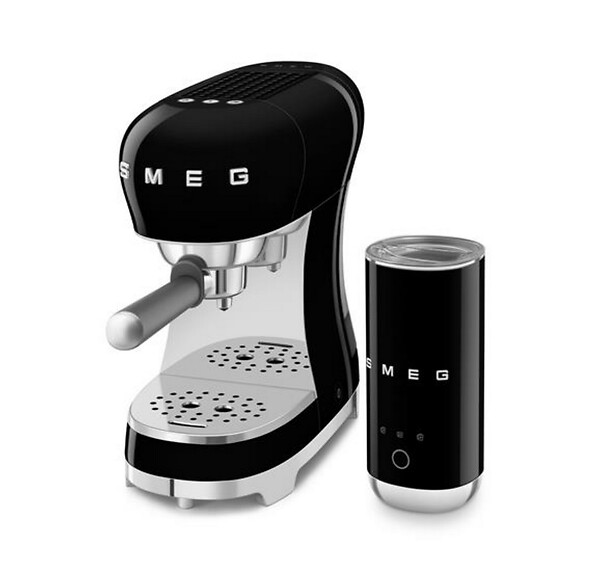 SMEG - Machine à Expresso 15 Bars Noir - ECF12BLEU - large