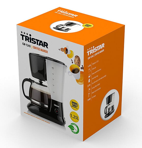 TRISTAR - Cafetière 12 Tasses 750w Noir - CM-1245 - large