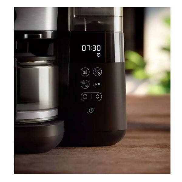 PHILIPS - Cafetière Filtre Avec Broyeur Intégré 10 Tasses 1000w Noir - HD7900/01 - large