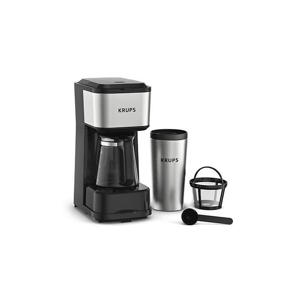 KRUPS - Cafetière Filtre 3 Tasses 1000w Inox - KM207D10 - large