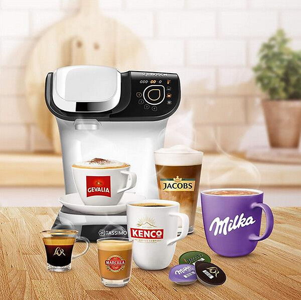BOSCH - Cafetière à Dosettes 3.3bars 1300w Blanc - TAS6504 - large