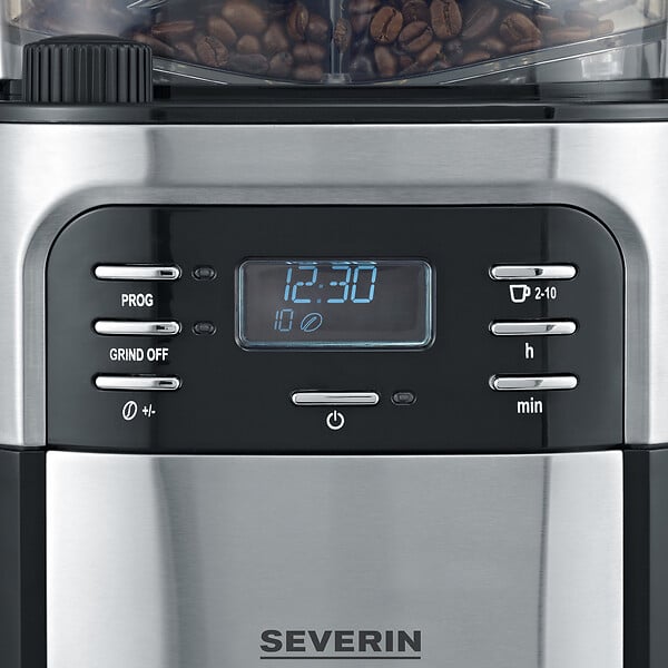 SEVERIN - Cafetière Avec Broyeur Intégré Programmable 15 Tasses 1000w - KA4810 - large