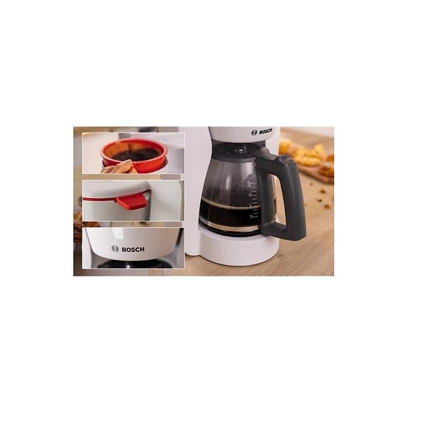 BOSCH - Cafetière Filtre 15 Tasses 1200w Blanc - TKA2M111 - large