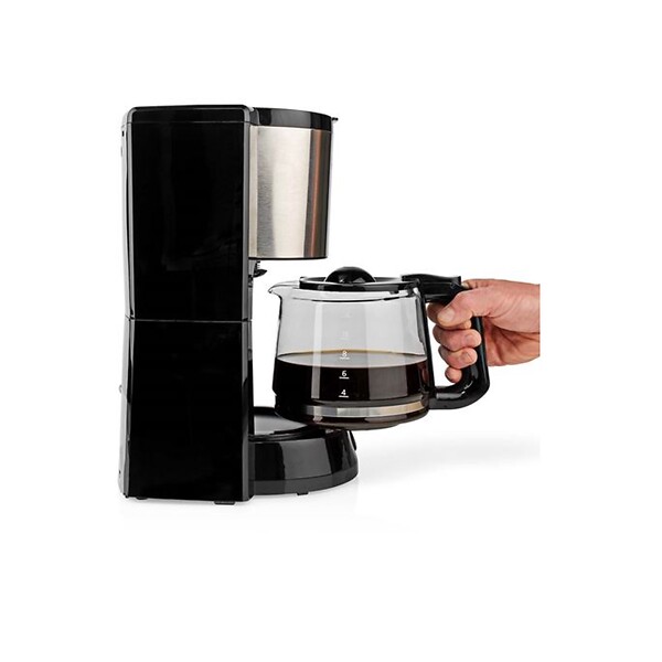 NEDIS - Cafetière Filtre 12 Tasses 1000w Noir/argent - KACM260EBK - large