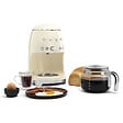 SMEG - Cafetière Filtre Programmable 10 Tasses 1050w Crème - DCF02CREU - vignette