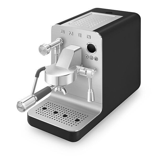 SMEG - Machine à Expresso 15 Bars Inox  Noir - EMC02BLMEU - large