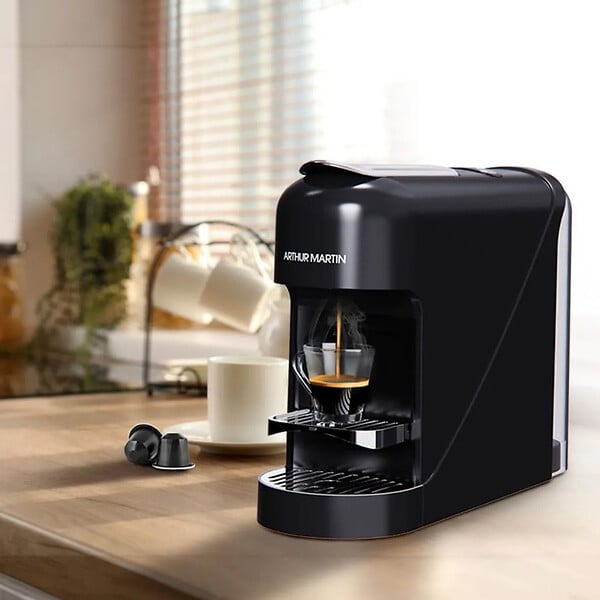 ARTHUR MARTIN - Machine à Café à Capsules 20bars Compatible Nespresso Noir - AMN230N - large